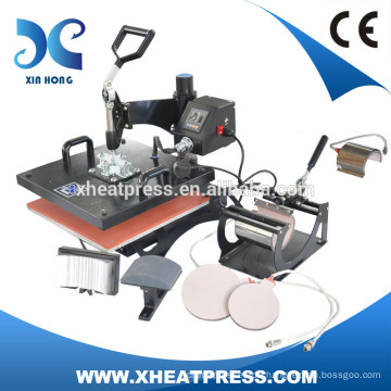 6IN1 CE Approved Combo Definition von Hitze Pressmaschine Kleid Sublimation Maschinen lvd Farbstoff Sublimation Drucker